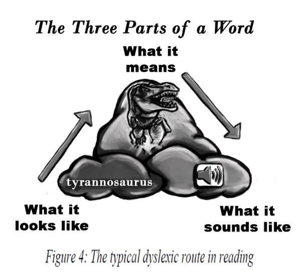 Chart, dyslexic reading path